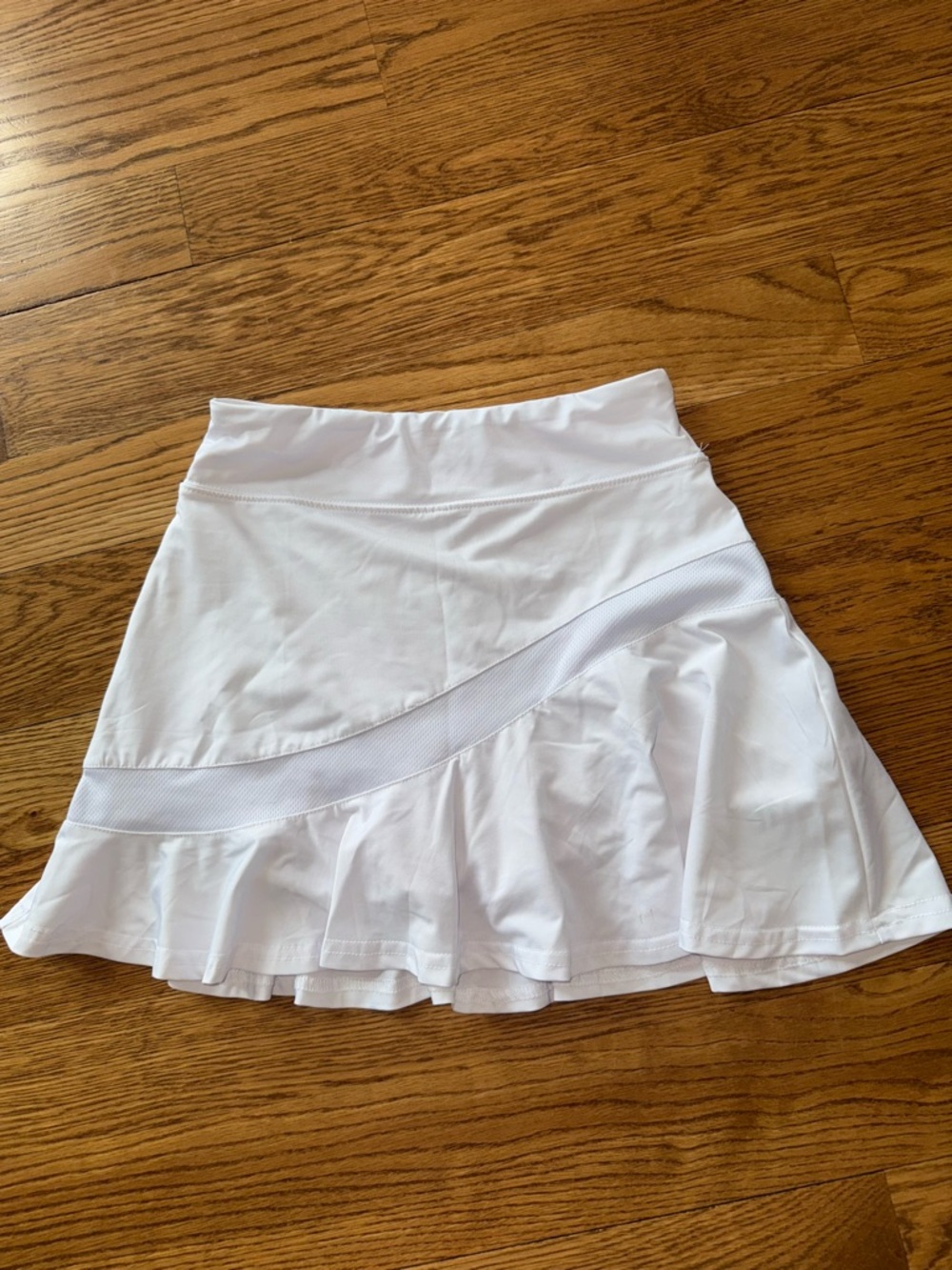 Loukeith White Women's Athletic Tennis Skirt